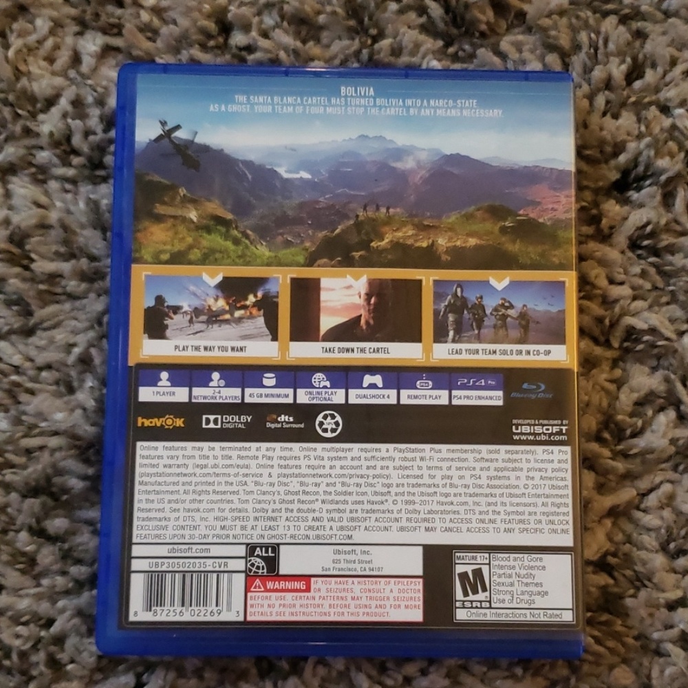 Ghost Recon Wildlands for Playstation 4 - Picture 2 of 5